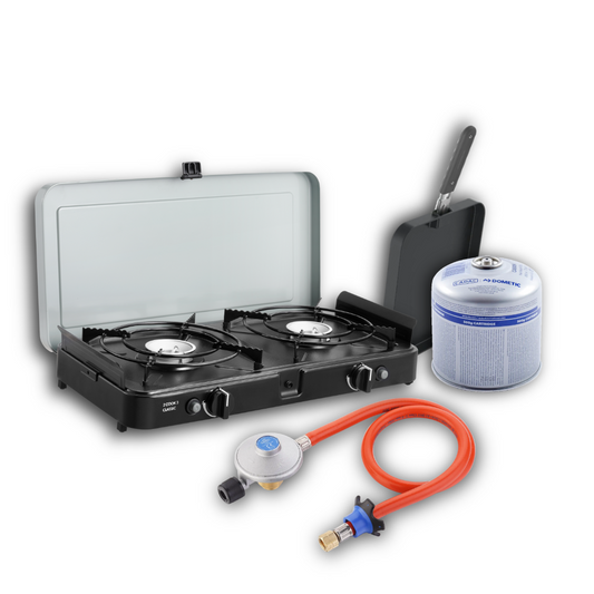 Cadac 2 Cook 3 Flat Grill & Gas Supply Bundle