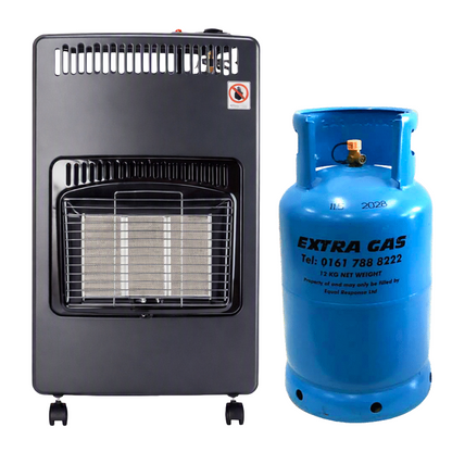 Extra Gas Foldable Gas Heater & Cylinder Bundle