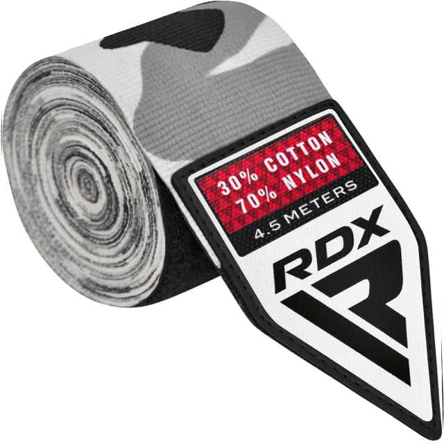 RDX WX Professional Boxing Hand Wraps - Camo Grey