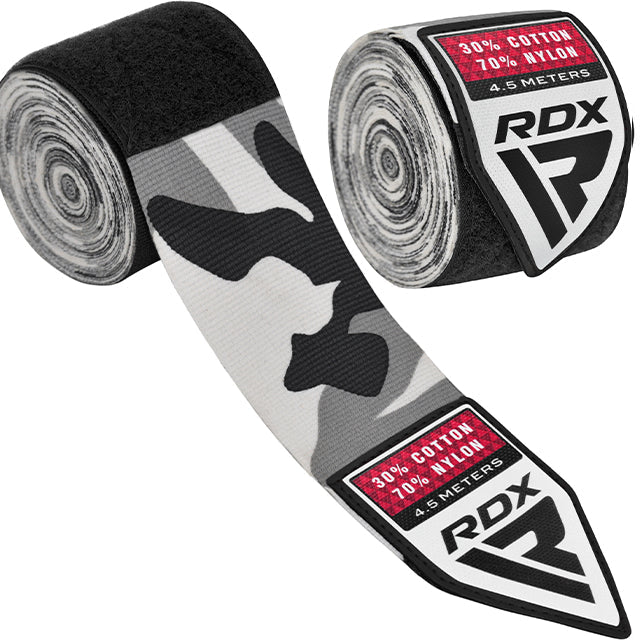 RDX WX Professional Boxing Hand Wraps - Camo Grey