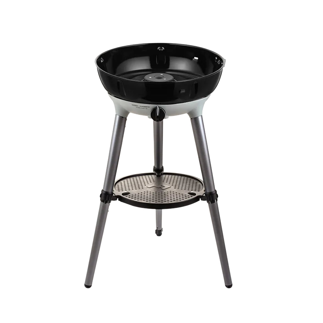 Black barbecue grill on a white background