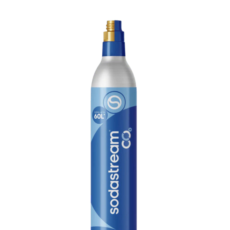 Sodastream CO2 canister on a white background